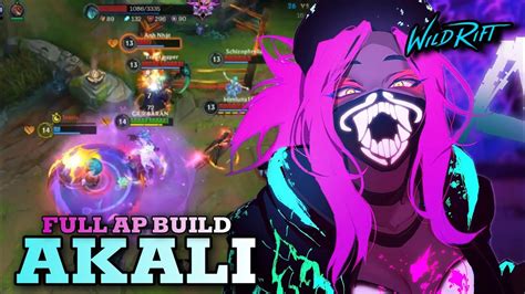 WILD RIDT AKALI FULL AP BUILD WILD RIFT AKALI BUILD RUNES WILD