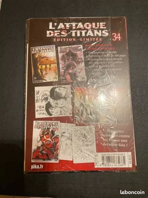 L ATTAQUE DES TITANS SNK Tome 34 Edition Limitée sous blister