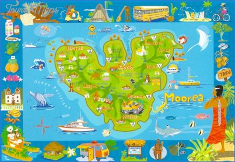 Mo'orea Map - ToursMaps.com