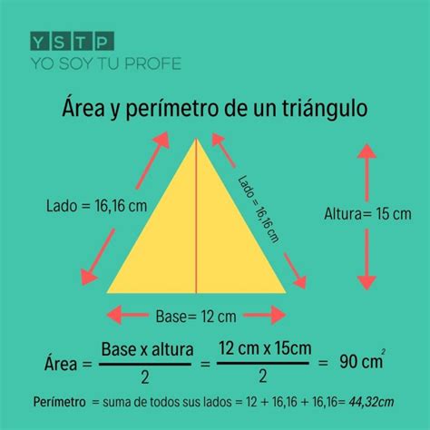 Como Calcular Area Y Perimetro De Un Triangulo Equilatero Printable