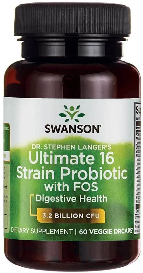 Swanson Ultimate 16 Strain Formula Probiotic 60 Caps Low Price