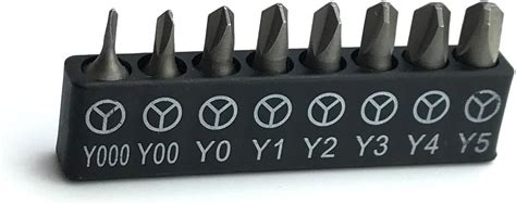 ABSTW1 Triwing Bit Set Starting with Size .6mm (Y000) for iPhone, 8 Tri ...