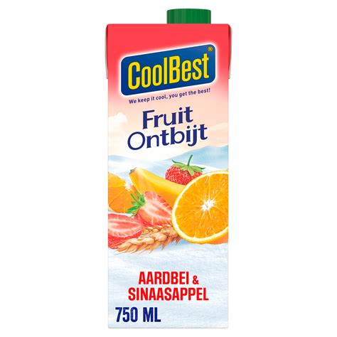 Coolbest Fruitontbijt Sinaasappel Aardbei Per Pak 750 Ml