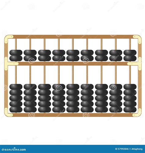 Traditional Wooden Abacus On White Background Vector Stock Vector Illustration Of Object