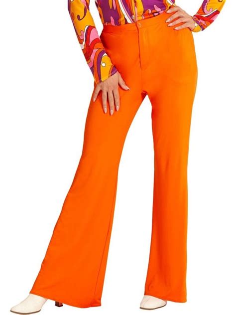 S Broek Dames Oranje Feestkleding Nl