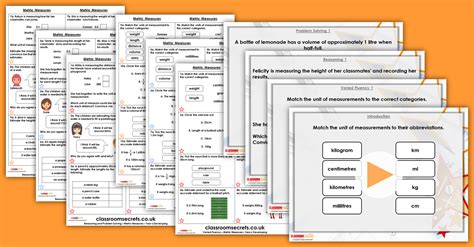 Metric Measures Year 6 Converting Units Resource Pack Classroom Secrets Classroom Secrets