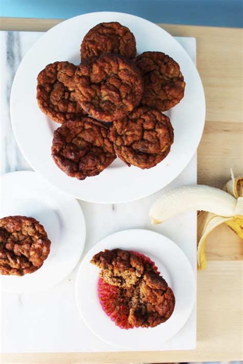 No Sugar Added Paleo Banana Muffins Pies And Plots