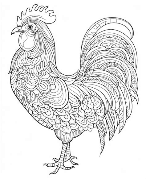 Photos Coloriages Coq Photos De Haute Qualit Gratuites