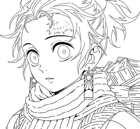 Demon Tanjiro Ausmalbilder - Tanjiro Demon Slayer Ausmalbilder. Kostenlos herunterladen, ausdrucken ...