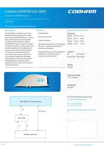 Aviator Cobham Aerospace Communications Pdf Catalogs