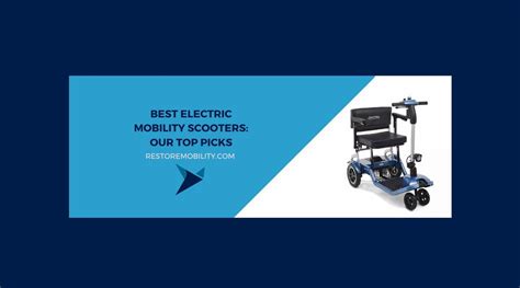 The Top 5 Best Electric Mobility Scooters of 2025 — RestoreMobility