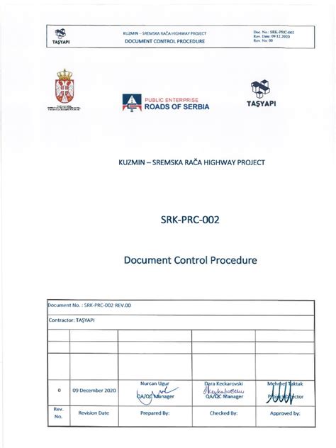 Document Control Procedure | PDF | Quality Assurance | Concrete