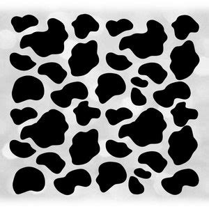 Animal Clipart: Black Cow Print or Spot Pattern / Sheet /background Holstein, Farm, Barn, Cattle ...