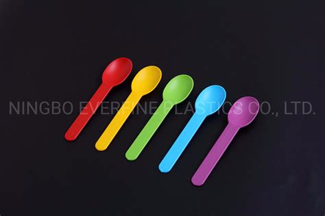 Biodegradable Heavy Weight Frozen Yogurt Spoon PP PSM PLA Plastic