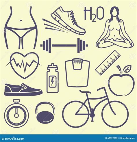 Healthy Lifestyle Stock Vector Illustration Of Diet 60322592