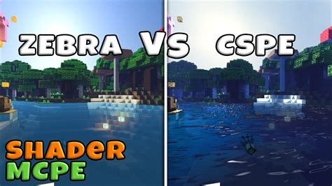 Minecraft Pe Zebra Vs Cspe Creeper Shaders Ultra Realistic