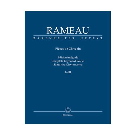 Rameau Complete Keyboard Works Vol I III Nylund Son