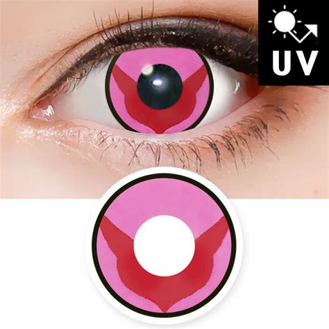 Code Geass Pink Contacts Halloween Lenses Prescription Uv Blocking Fantasy Icon