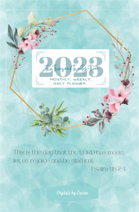 Buy 2023 Monthly Weekly Daily Christian Planner With Scriptures For