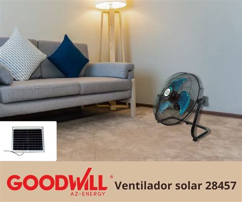 Ventilador De Piso Solar 28457 Goodwill