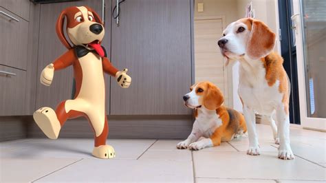 ANIMATED MY DOG IN REAL LIFE : Funny Dogs Louie and Marie - YouTube