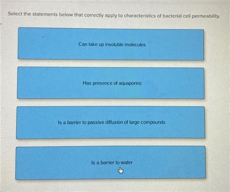 Solved Select The Statements Below That Correctly Apply To Chegg