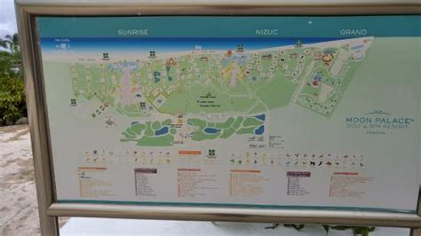 Cancun Moon Palace Resort Printable Map