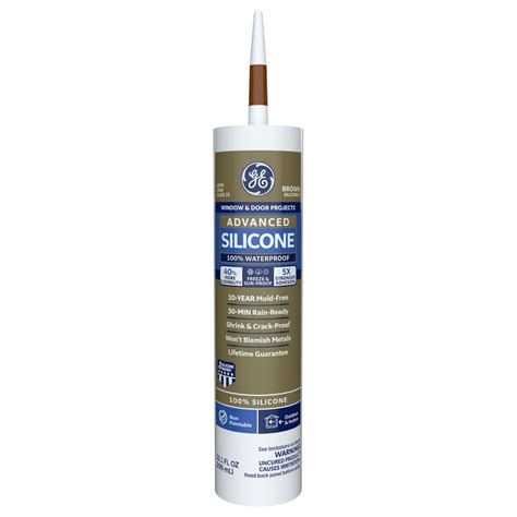 GE Silicone 2+ 10.1-oz Brown Silicone Caulk at Lowes.com