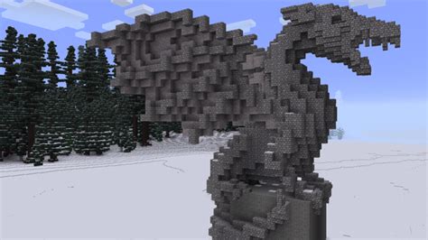 Dragon Statue Tutorial (Advanced) Minecraft Project