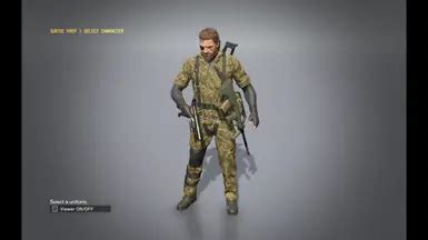 Naked Snake Fatigues For Venom Snake And Avatar At Metal Gear Solid V The Phantom Pain Nexus