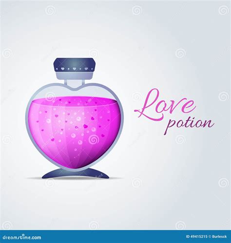 Vector Love Potion For Valentines Day Cards Stock Vector Illustration