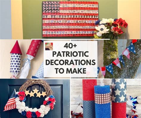 Patriotic Decorations Memorial Day Crafts And 4th Of July Arts And