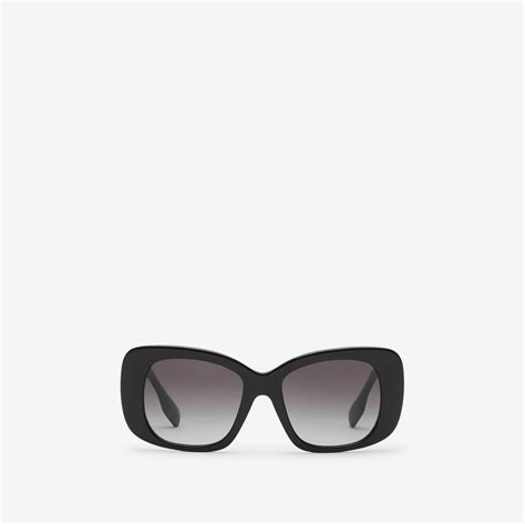 Logo Oversized Sunglasses in Black - Women | Burberry® Official