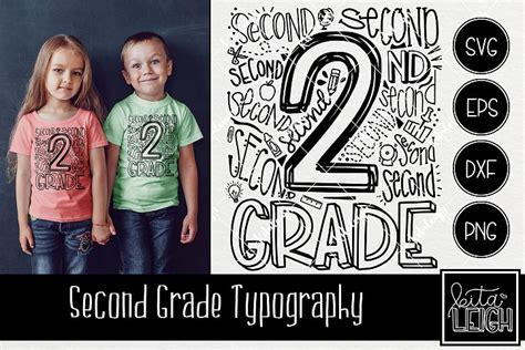 Second Grade Typography 112898 Hand Lettered Design Bundles