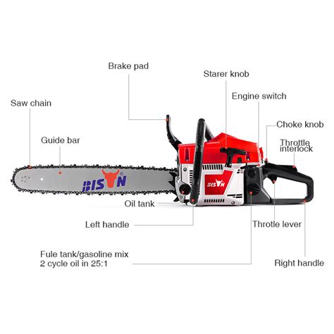 Chainsaw Cc Powerful Tree Cutting Chainsaw Heavy Duty Gasoline