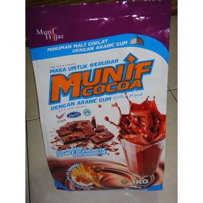 Munif Hijjaz Munif Cocoa Dengan Arabic Gum Premium Chocolate Shopee