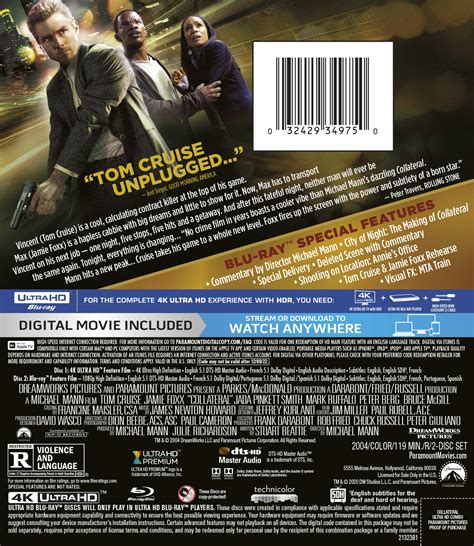 Mua Collateral K Uhd Blu Ray Digital Tr N Amazon M Ch Nh H Ng