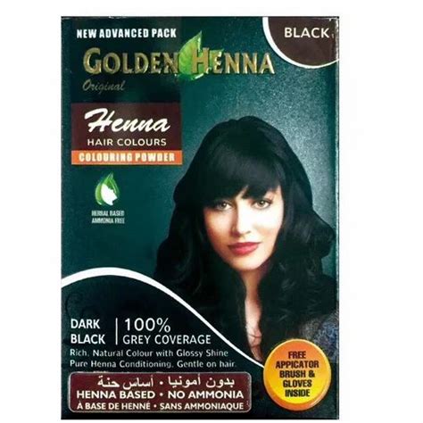 Black Henna Hair Color, For Personal, Packaging Size: 10g X 6 X 100 at ...