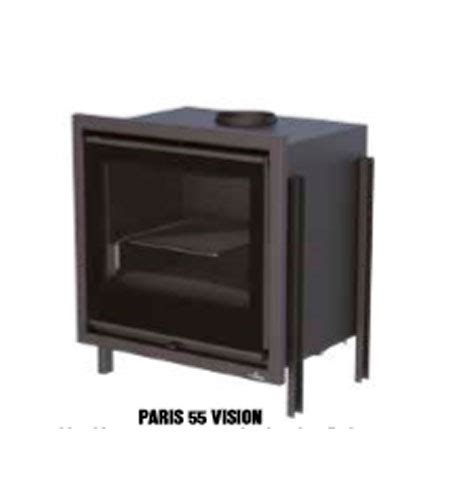 Chimenea insertable de leña modelo Paris 55