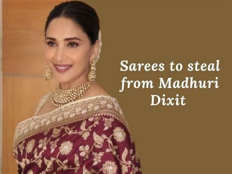 8 stunning sarees styled by Madhuri Dixit that everyone should have in their closets