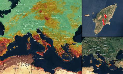 Interactive Europe Wildfire Map From Rhodes To Corfu The Locations Of