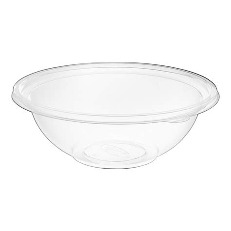 Visions Oz Clear Pet Plastic Round Catering Serving Bowl Case