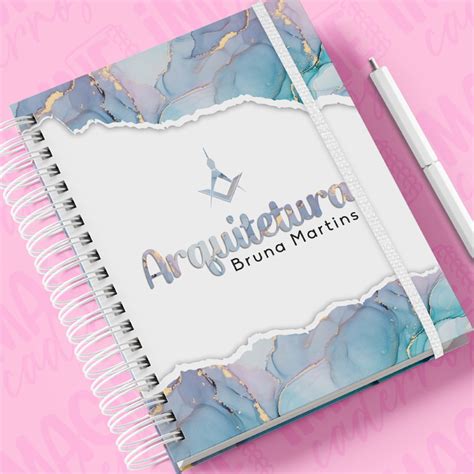 Caderno A Personalizado Nome Arquitetura Elo