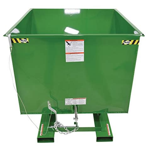 Vestil D 200 LD GRN T Self Dump Hopper LD 2 Cu Yd 2000 Lb Capacity