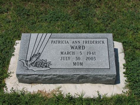 Patricia Ann Frederick 1941 2003 Find A Grave Memorial