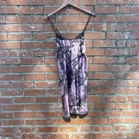 APT 9 Small Slip Dress Purple SATIN Chemise Lingerie Depop