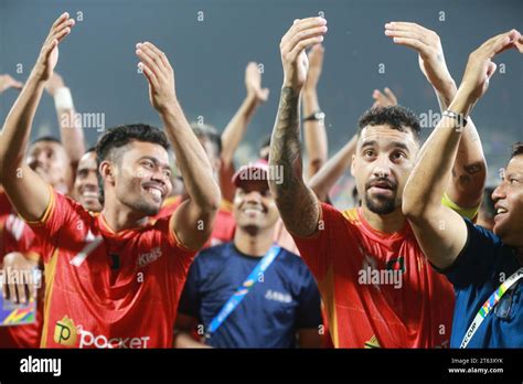 Bashundhara Kings Players Celebrate After Winning Against Mohun Bagan