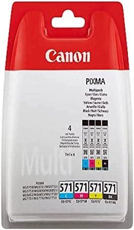 Canon CLI 581 XXL C M Y BK Pack Of 4 Cartridges Yield XXL Black XXL