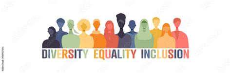 Photo Art Print Diversity Equality Inclusion Banner Stafeeva