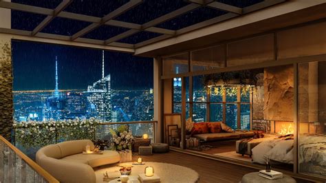 Rainy Night Jazz Smooth Piano Jazz Music In K Cozy Balcony Bedroom